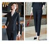 Interview Suit Women Goddess Long Sleeve Suit Suit Women's Autumn and Winter Overalls