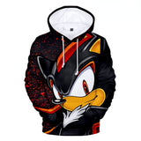 Pop Smoke Hoodies Sonic Hedgehog Color Printing Hoodie
