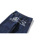 Ice Cream Jean Running Dog Denim Pant Classic Simple Basic Jeans
