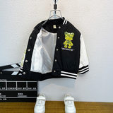 Toddler Boys Jackets Boys' Jacket Spring and Autumn Baseball Uniform