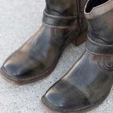 Justin Yellowstone Boots Retro Men'S Shoes Mid-Top Martin Boots