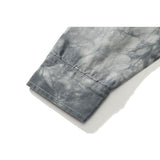 Off White Jacket Ow Autumn Straight Hem Gray Lapel Casual Side Seam Sidekick Camouflage Denim Shirt Owt