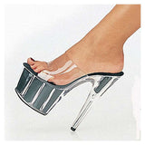 Clear Heels Transparent Slippers Women's 15cm Stiletto Heel Crystal Shoes Pole Dance High Heels