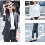 Interview Suit Women's Fashion Business Attire Suit Autumn Formal Wear