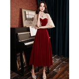 Burgundy Dress Formal Wine Red Dress Evening Gown
