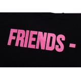 Vlone Summer Casual Stylish Men'S Plus Size Retro Sports Friends Tshirt