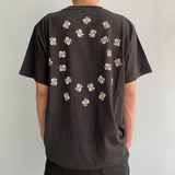 Askyurself T Shirt Paisley Embossed Three-Dimensional Puff Print Distressed