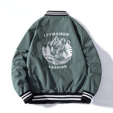 Varsity Jacket Embroidered Flight Suit Baseball Uniform Thin Stand Collar