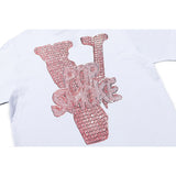 Vlone T Shirt Four Seasons Base Short Sleeve Vlone Palm Large V Printed Loose T-Shirt