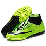 Football Shoes High-Top Soccer Shoes Men's TF Bottom Artificial Grass Training Shoes