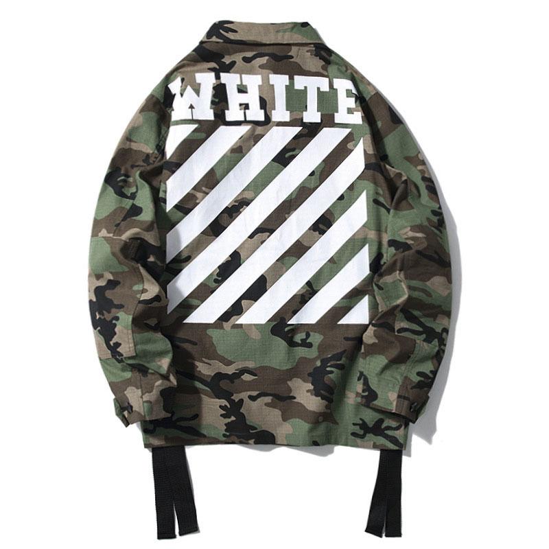 Off White Jacket Black Arrow Print Cardigan Zipper Hoodie Coat Owt