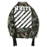 Off White Jacket Black Arrow Print Cardigan Zipper Hoodie Coat Owt