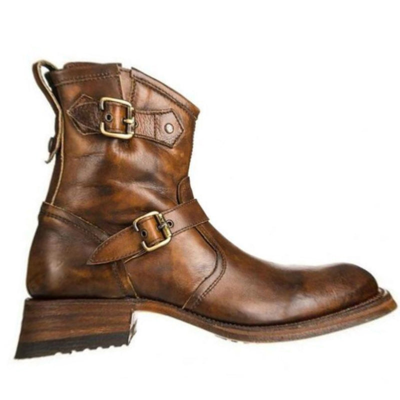 Western Shoes Autumn and Winter Men's Shoes Casual Men's Boots plus Size