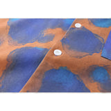 Man Fall Outfits Fashion Brand Vintage Oil Painting Tie-Dyed Long-Sleeved Shirt Men 'S And Women 'S Casual Beach Holiday Shirt
