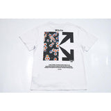 Off White T Shirt Graffiti Arrow Print Short Sleeve Tshirt Men'S Clothing Owt