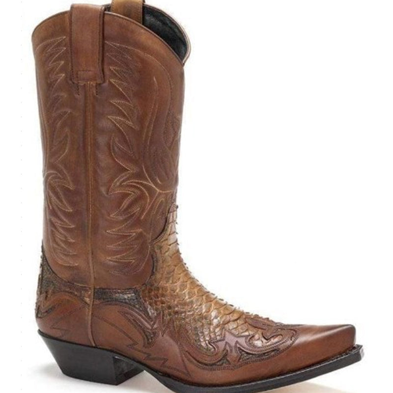 Justin Yellowstone Boots Color Block Embroidery Men'S Boots