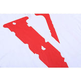 Vlone T Shirt Halfsleeve Summer Wear Printed Cotton Loose Male And Female Couple Short Sleeve Tshirt