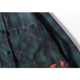 Vlone Sweatshirts Men'S Plus Size Retro Sports Spring And Autumn Trends Plaid Men'S And Women'S Shirts