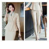 Interview Suit Women Goddess Long Sleeve Suit Suit Women's Autumn and Winter Overalls