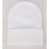 Red Beanie Hat Solid Color Winter Hat Warm Knitted Hat Men