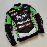Kawasaki Moto Gp Racing Jacket Motorcycle Cycling Clothing Male Motorcycle Clothing Coat Green