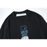 Off White T Shirt Ow Plus Size Casual Letter Arrow Short Sleeve Tshirt Owt
