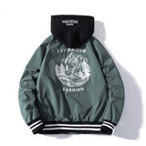 Varsity Jacket Embroidered Flight Suit Baseball Uniform Thin Stand Collar