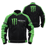 Monster Energy Biker Jacket Summer Men'S Jacket Thin With Protective Gear