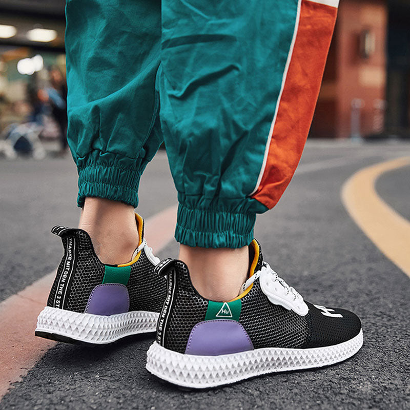 Men Sneakers Men Walking Shoes for Jogging Breathable Lightweight Shoes Spring Fly-Knit Sneakers