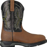 Justin Yellowstone Boots Winter Martin Boots Men'S Zipper Brown Round Toe Boots