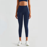 Sweat Wicking Pants Yoga Pants Nude Feel Pockets on Both Sides Peach Hip