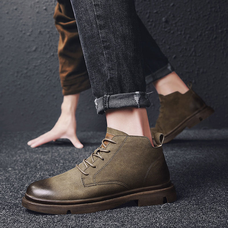 Men's Boots Work Boot Men Casual Hiking Boots Spring Men's Business Casual Fashion Shoes