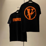 Vlone T Shirt Short-Sleeved Men'S T-Shirt Women'S Loose Large Size