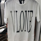 Vlone Reflective Printing Popular Short Sleeve