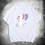 Tom And Jerry T Shirt Cat And Mouse Print Loose