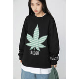 Crew Neck Sweatshirts for Men Men's Autumn Preppy Style Letters Embroidered Sweater
