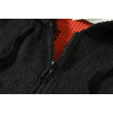 Off White Hoodie With Arrow Print Men'S And Women'S Ow Color Arrow Cardigan Zipper Hooded Coat Sweater Owt