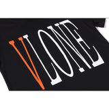 Vlone T Shirt Big V Men And Women Tee Casual Round Neck Short Sleeves T-Shirt