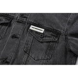 Off White Jacket Autumn Letter Arrow Denim Jacket Coat Men And Women Owt
