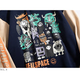 Crew Neck Sweatshirts for Men Men's Autumn round Neck Sweater Men's and Women's Casual Jacket