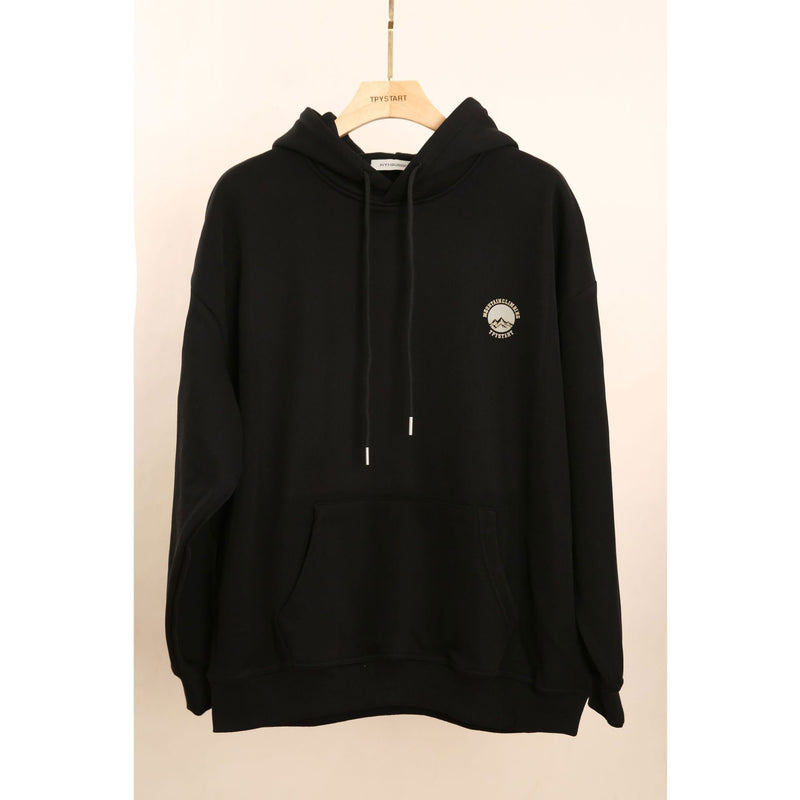 Men Sweatshirts Coat Fleece-Lined Thickened Hooded Sweatshirt