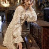 Betty Draper Valentine's Day Dress Long Sleeve Dress Vintage