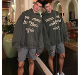 You Must Be Born Again Hoodie Cpfm Kanye Loose Fleece Lined