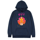 Squid Game Costume Autumn and Winter Men's and Women's Casual Loose Hooded Sweater