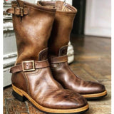 Yellowstone Cowboy Boots Buckle Middle Boots Men'S Boots