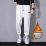 Grey Sweatpants Sweatpants Men's Fleece-Lined Thickened Autumn and Winter