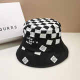 Women Bucket Hat Chessboard Bucket Hat
