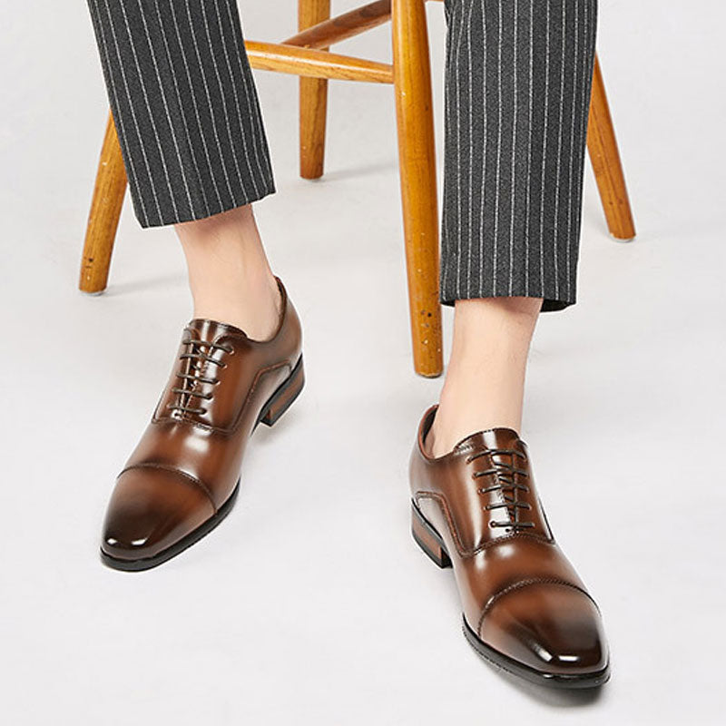 Men's Dress Shoes Classic Leather Oxfords Casual Cushioned Loafer Business Men's Shoes Leather Shoes Casual Shoes