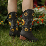 Justin Yellowstone Boots Embroidered Sunflower Women'S Mid Boots