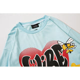 Man Fall Outfits Printed Long-Sleeved T-shirt Men Loose-Fitting Casual round-Neck